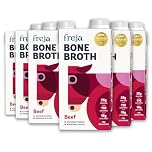 Freja Beef Bone Broth | Grass-Fed | Collagen, Protein & Amino Acids | Low Carb, Keto & Gluten Free | Clear Liquid Broth, not Beef Stock Cubes, Powder or Concentrate | 6 x 500ml
