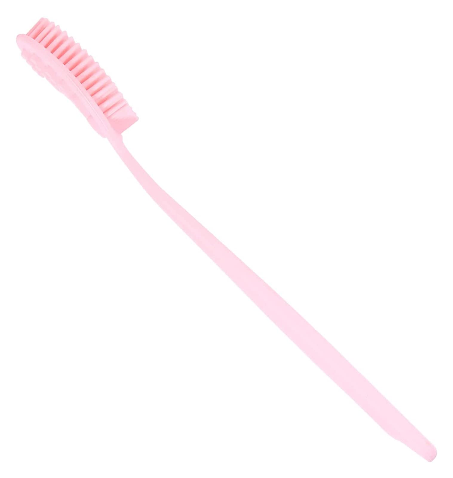 Cepillo Suave para el Cuerpo Cepillo de Limpieza para el Cuerpo Exfoliante de Masaje para la Piel con Mango Largo Cepillos para el baño y el Cuerpo (Color : Pink) (Pink)