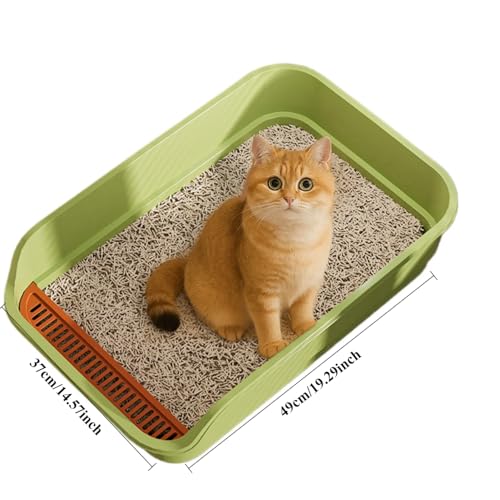 Arenero Extra Grande para Gatos con Laterales Altos y Entrada Baja miniatura 2