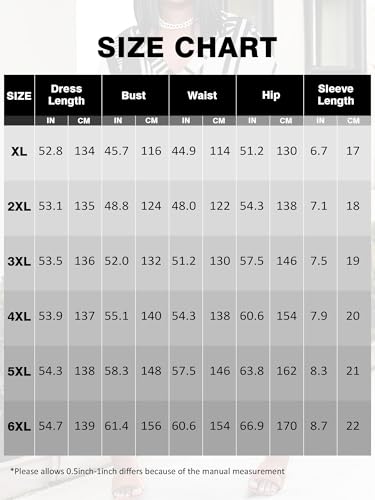 Image of Plus Size Maxi Dress for Women Short Sleeve V Neck Casual Loose Sundress with Pockets