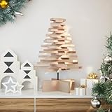 Charme polyvalent pour toutes les occasions : cet arbre en bois artificiel ajoute un charme rustique et unique à n'importe quelle pièce, idéal pour une décoration élégante pour Noël, Pâques, vacances, mariages, bureaux ou appartements, créant une atmosphère chaleureuse.