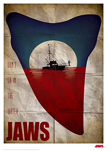 Art Print Jaws FaNaTtik cadeau idéal pour les fans de cinéma rétro et pop culture