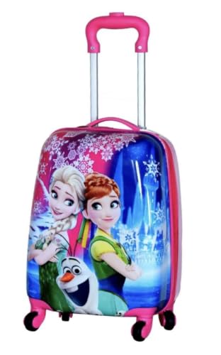 Image of ADSON Abs Kids Trolley 360 Rotating Luggage 360 Degree Wheels Princess Non-Breakable 20 Inch Kids Hardsided Suitcase with 4 Wheels, 360 Degree Wheel Travel Trolley Bag