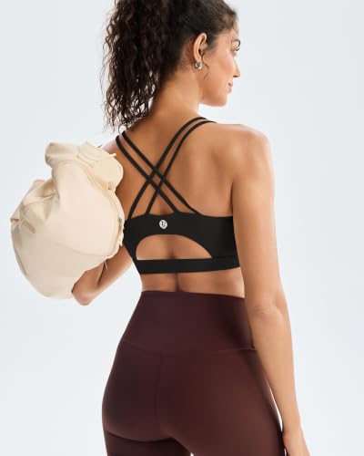 Image of RUNNING GIRL Sports Bras for Women,Padded Sports Bra Tank Top Sexy Crisscross Back High Impact Longline Workout Yoga Bra