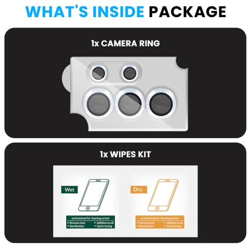 Image of ArmourPro Camera Lens Protector for Samsung Galaxy S26 Ultra with Auto Alignment Installation Frame, AR+AF Coated Tempered Glass Camera Rings, Anti-Scratch, Case Friendly | Blue