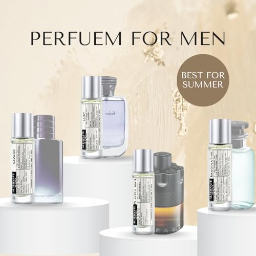Image of Alternate Scents Men's Perfume Combo Pack of 4 (160ml) - Long Lasting Luxury Inspired Fragrance Set for Men | LUST, Imaginative, Playful Man, Savage | Strong Projection, Daily Wear & Party Use, Premium Gift Set