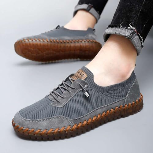 Image of Men's Genuine Leather Loafer Shoes Slip On Soft Walking Driving Shoes
