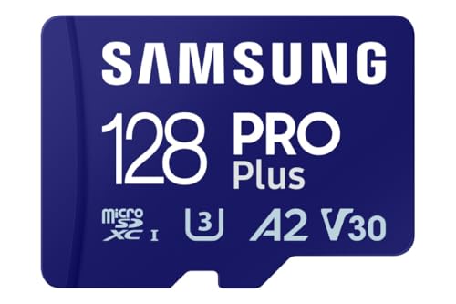 Samsung Memorie MB-MD128SA PRO Plus Scheda MicroSD da 128GB, UHS-I U3, Fino a 180 MB/s
