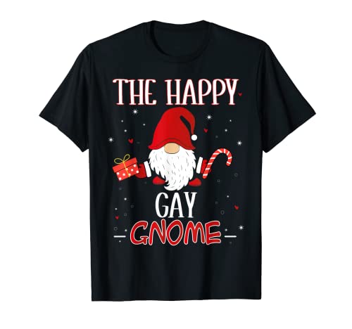 Gay Disfraz de Grupo de Navidad de Gnomo Camiseta