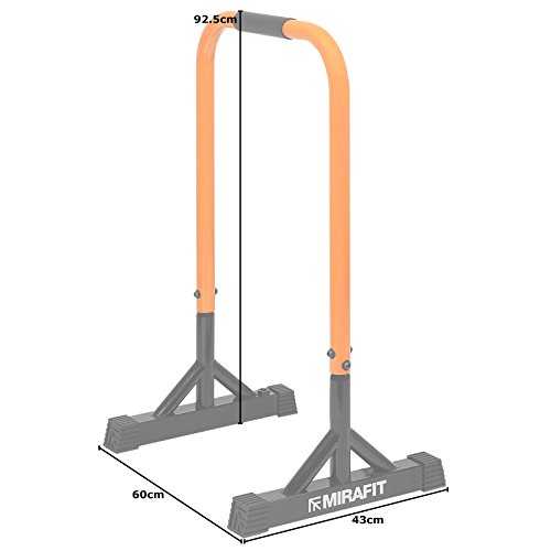 Mirafit Dip Bars Pull/Push Up Gymnastics/Calisthenics Tall Parallettes Parallel Bars - Image 6