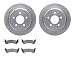 Produktbild Dynamic Friction Company Bremsrotoren hinten mit 5000 fortschrittlichen Bremsbelägen 6502-42161