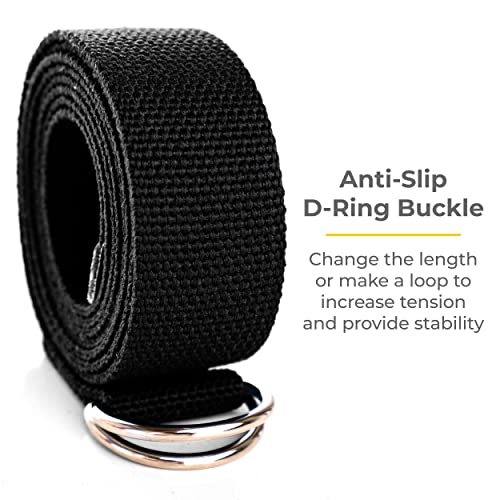 Sunshine Yoga 15 Pack Yoga Kit: Includes 10 Firm and Supportive 3" x 6" x 9" EVA Foam Yoga Blocks and 5 Adjustable Leg Stretching Strap With Anti-Slip 8' D-Ring Buckle Yoga Straps, Assorted - Image 6