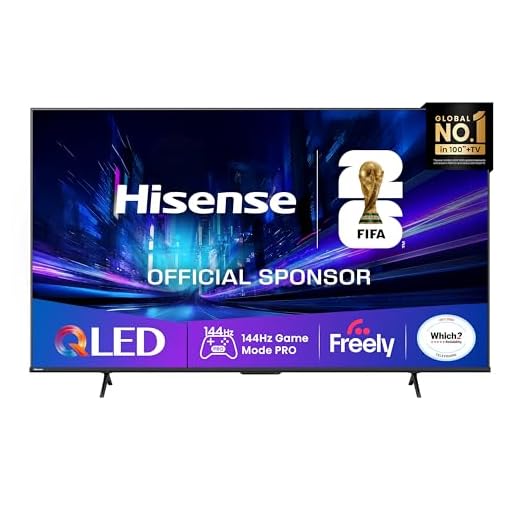 Hisense 85" 85E78QTUK PRO 144Hz QLED Smart AI TV - Hi-View AI Engine, 144Hz Game Mode PRO, Dolby Atmos, Quantum Dot Colour with Freely, Disney +, YouTube, Netflix