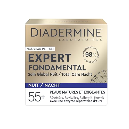 Crème de nuit Diadermine Expert Fondamental 50ml anti-âge pour régénérer la peau