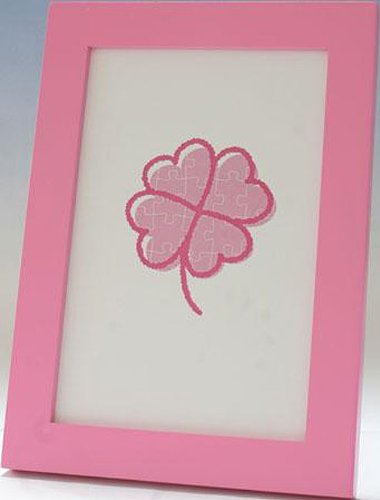 Cadre rose clair JP Petit dédié 10x14.7 cm importé du Japon pour photo et mini puzzle