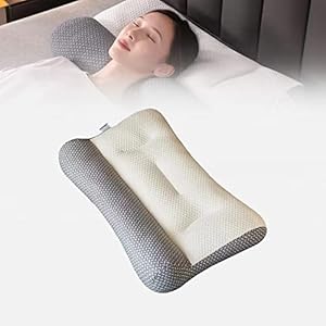 Homezo Ergonomic Pillow, Adjustable Ergonomic Contour Orthopedic Bed Pillow, Ergonomic Pillow for Neck and Shoulder, Suitable for All Sleeping Positions, Cylindrical Gray, 18.9x29in