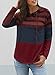 Eternatastic Womens Hoodies Long Sleeve Drawstring Sweatshirts Color Block Striped Pullover Top