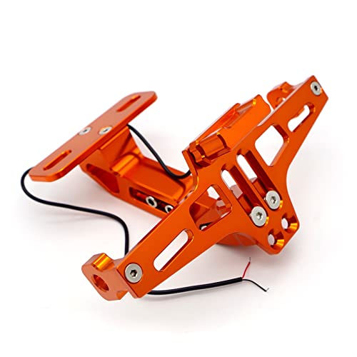 Support de plaque d'immatriculation moto pour Xmax 300 et Pulsar 150 avec feu LED orange