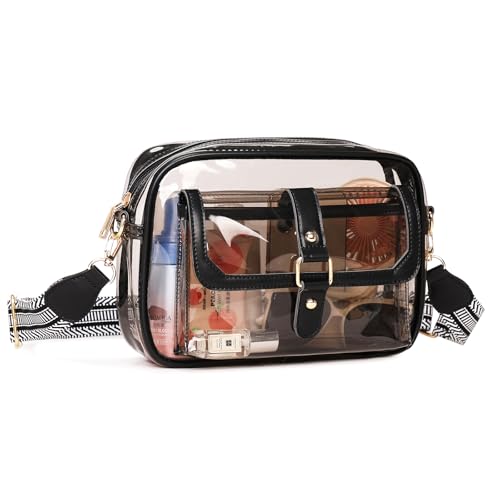 Clear Bag for Stadium Events, Clear Purses for Women, Small Crossbody Purse for Concerts Sports Events Festivals