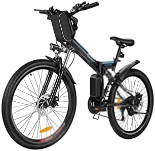 VAZZIC Electric Bikes Foldable Electric Bike Mountain Bicycle with Removable Lithium Battery Folding Bike