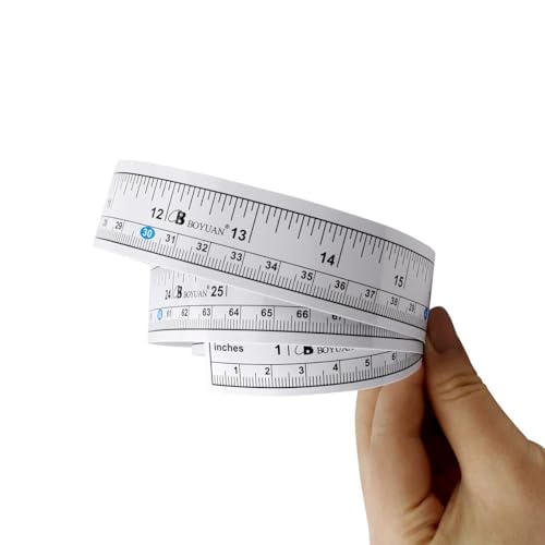 Ruban de mesure auto-adhésif 90 cm double échelle pouces cm pour établi 6 pcs