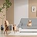 DUJUIKE 100% wasserdichte Schutzdecke oder Liner für Bett, Matratzenschoner für das Bett, Wiederverwendbare Unterlage, Bettlakenschutz (Grau, Queen 200 * 230 cm)