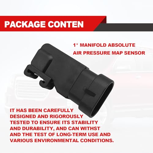 Manifold Absolute Pressure Map Sensor -Professional Compatible with Buick Chevrolet Chevy Cadillac GMC GM Hummer Honda 12614970 8162124600 16212460 213-331 12575837 8126149700 - Thumbnail 6