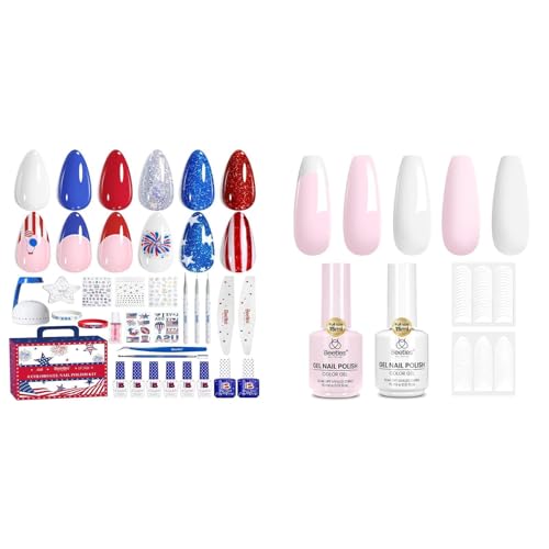 Beetles 4th of July Gel Nail Polish Kit, 6 Colors
