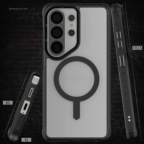 Image of Ghostek Covert Clear Galaxy S26 Ultra MagSafe Case with Magnetic Ring, Slim Thin Military Grade Shockproof Phone Cover Compatible with 2026 Samsung S26 Ultra (6.9 inch) (Smoke Matte)