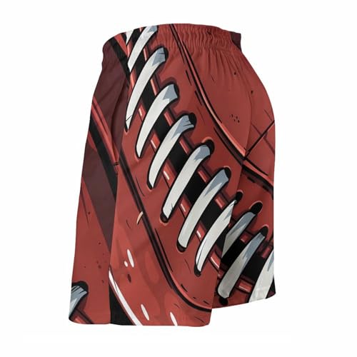 American Football Rugby Mens Swim Trunks Quick Dry Beach Shorts Board Shorts Swimwear Bathing Suits with Mesh Lining3