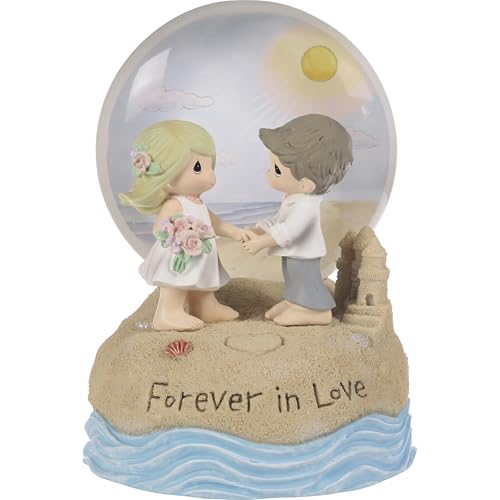 Precious Moments Couple on the Beach Light Up Snow...