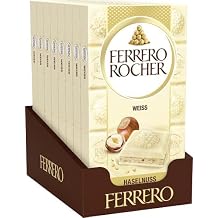 Ferrero Rocher Chocolate White Storage Pack with 8 Plates of 90 g Each
