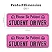2PCS Student Driver Magnet for Car,Highly Reflective Student Driver Sticker for Car Door/Trunk/Hood/Bumper,Universal Removable Please Be Patient New Driver Magnet for Car (Pink)
