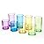 14-ounce and 20-ounce Acrylic Glasses Plastic Tumbler, set of 8 Multicolor - Hammered Style, Dishwasher Safe, BPA Free