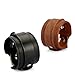 GelConnie Punk Leather Cuff Bracelet Braided Bracelets Rock Leather Wristbands Adjustable Gothic Wrap Bracelet for Men, Women LPB322-Black