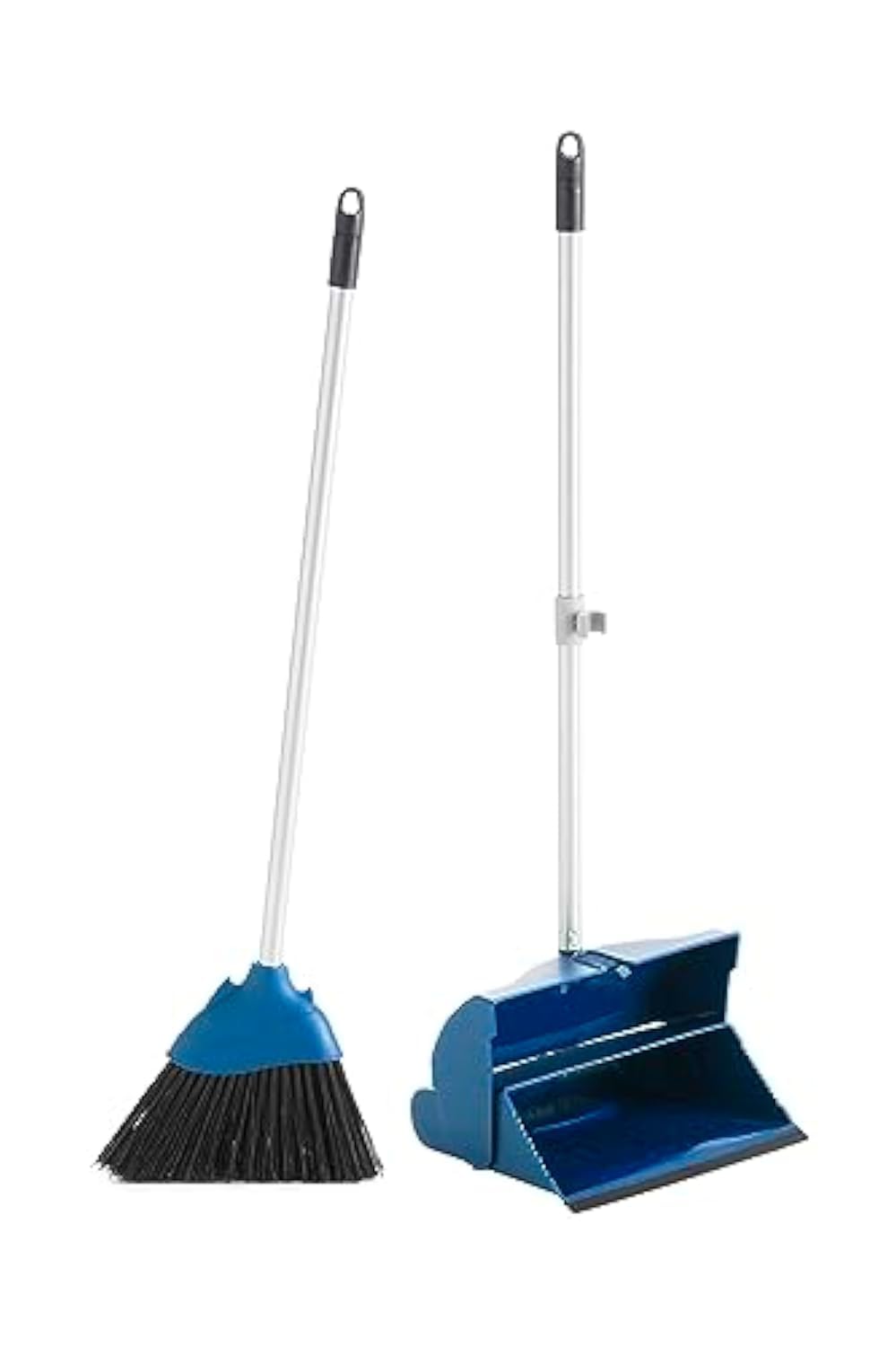 Maya Professional Tools 09020 Set de Escoba y Recogedor con Cierre, Azul