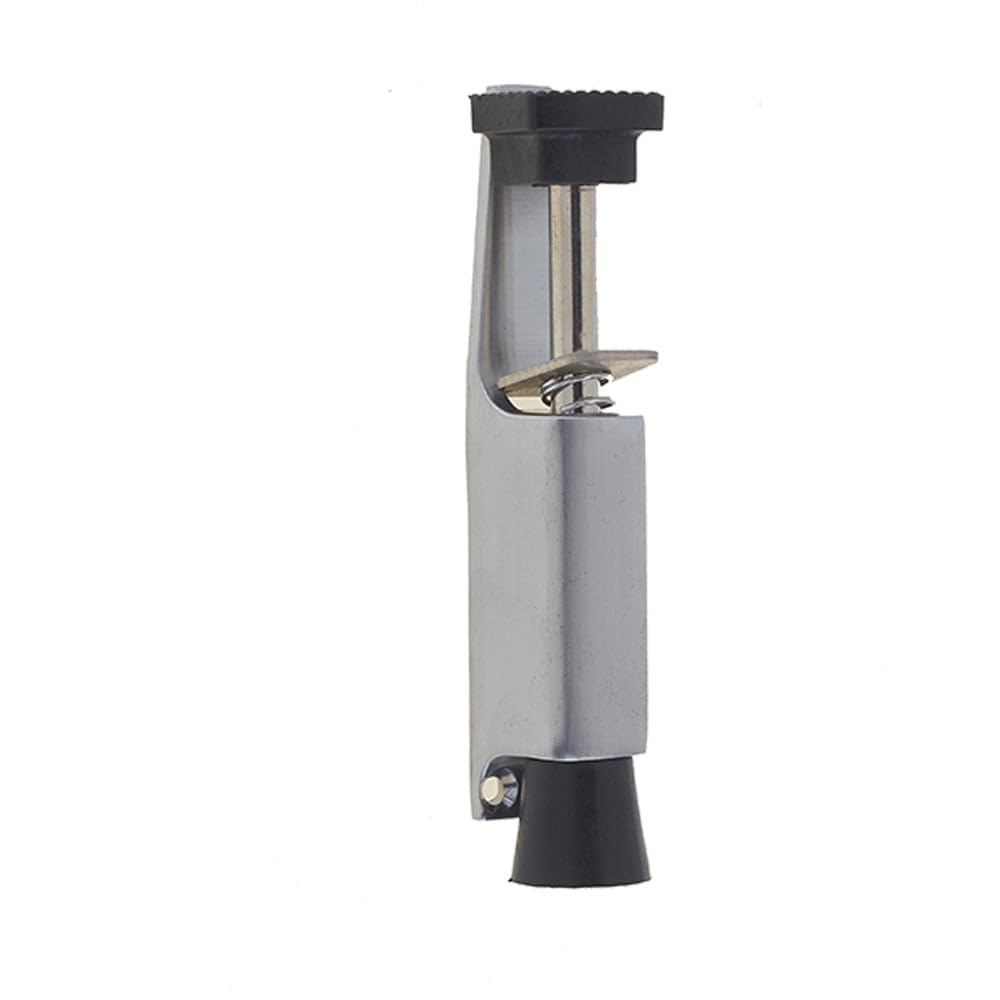 120mm Satin Chrome Foot Operated Door Holder for Home and Office Use