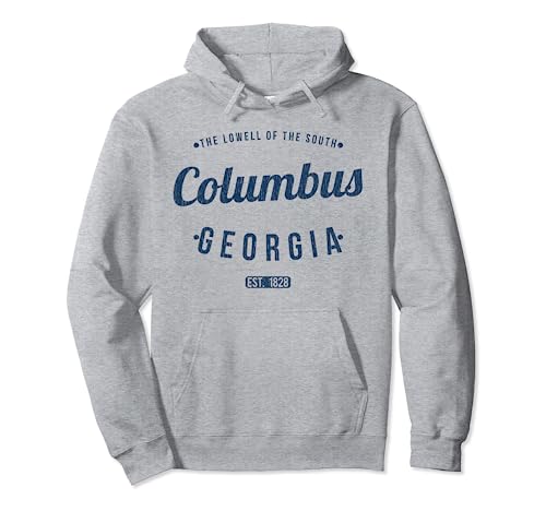 Recuerdo retro vintage de Columbus, Georgia, GA Columbus Sudadera con Capucha