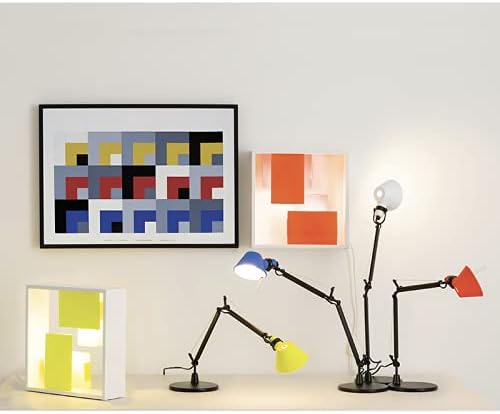 Miniatura 5 de Artemide Tolomeo Micro Bicolor Ajustable Sobremesa Edición Limitada - Nero/Corallo