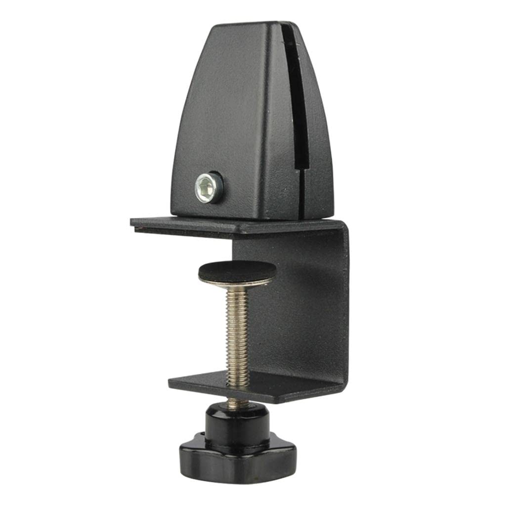 Desk Partition Clamp Office Shelf Bracket Desktop Screen Clip Holder Black-image-43