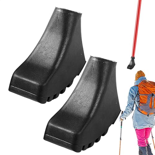 Puntas de goma para bastones - Puntas para bastones de trekking | Puntas para bastones de trekking multifuncionales, puntas universales, varios bastones, accesorios de senderismo al aire libre