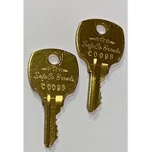 Replacement Keys for Sentry File Fire Box Safe Key Code Series C001B - C175B SafeCo Brands 2-Keys C009B