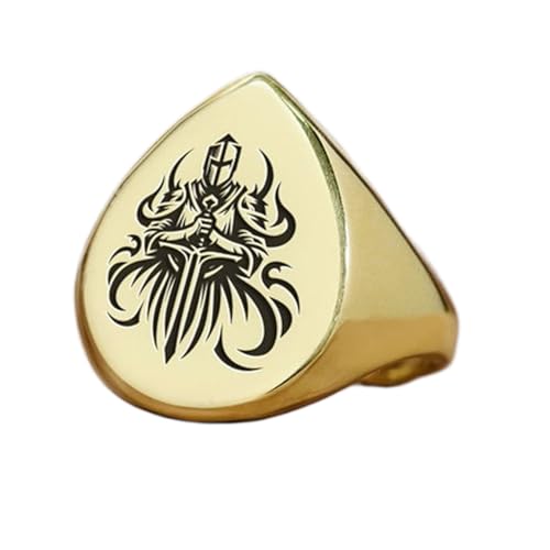 Bague chevalière en forme de poire LK_PDR_00930 en argent 925 doré