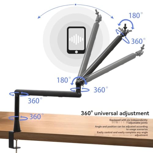 Support de microphone pour bureau robuste pour éliminer les vibrations de table