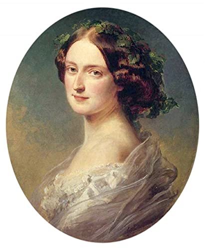Prints toile peinture murale Lady Clementina Winterhalter déco 60x90