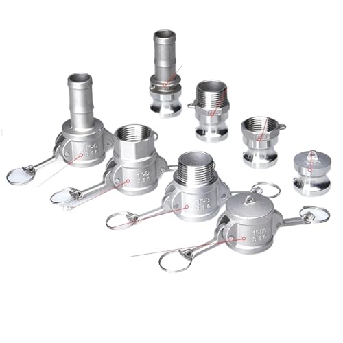 Conector Camlock E de 3/4 de acero inoxidable 304 para mangueras 3