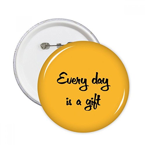 Badge button vêtements décoration broches rondes XL haute visibilité lot de 5