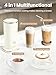 SIMPLETASTE Milk Frother, Warm and Cold Foam Maker and Milk Warmer for Latte, Cream