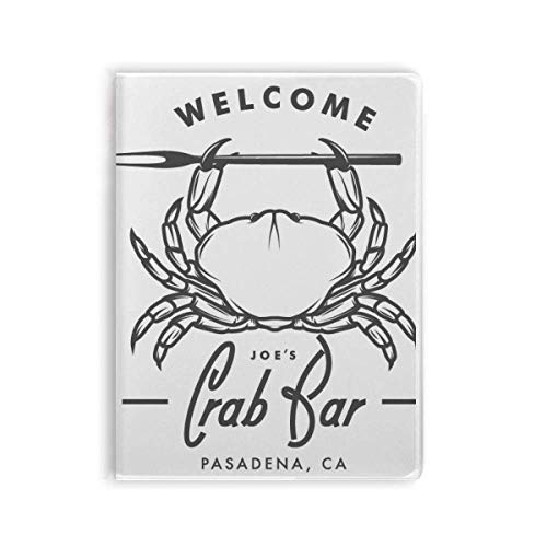 Carnet crabe marine organism notebook avec couverture souple gomme pour notes