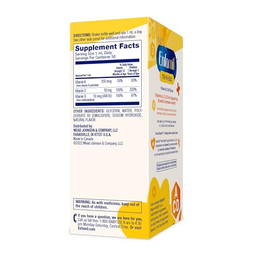 Enfamil Tri-Vi-Sol Infant Multivitamin Drops, Baby Vitamins, 50mL - image 7